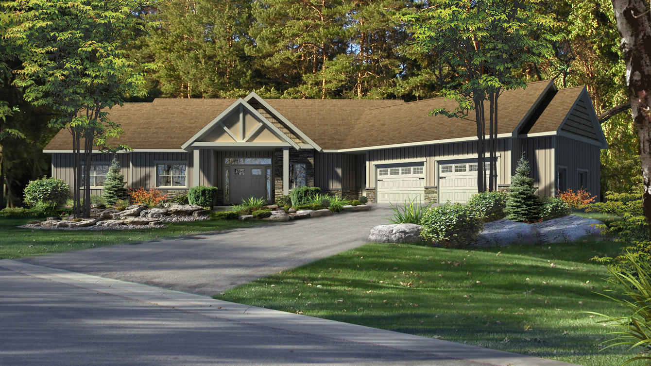 Timberframe home in the Muskoka's with a cottage feel